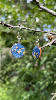  Banana Paper Earrings - Obsidian Pause Wearable Paper Art