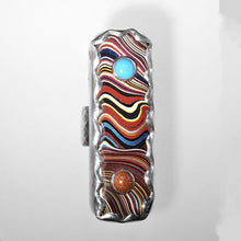  Rectangular Fordite Statement Ring - Clear Metals Inc.