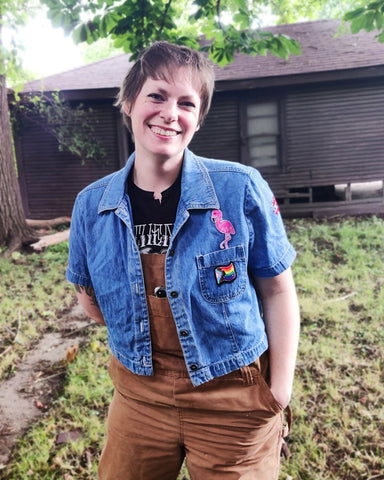 Hand Embroidered Pride Broaches and Patches