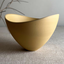  Mustard Yellow Altered Rim Vessel - Lisa Fleming Ceramics