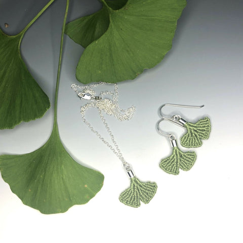 Gingko Earrings & Necklace