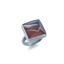  Carnelian Druzy Ring - Heather Guidero Jewelry