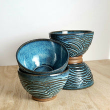  Set of Hand carved Soup Bowls - Bright Raven Studio