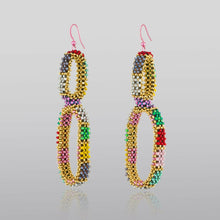  Elongated Double Hoops Earrings - Maracole Bijoux