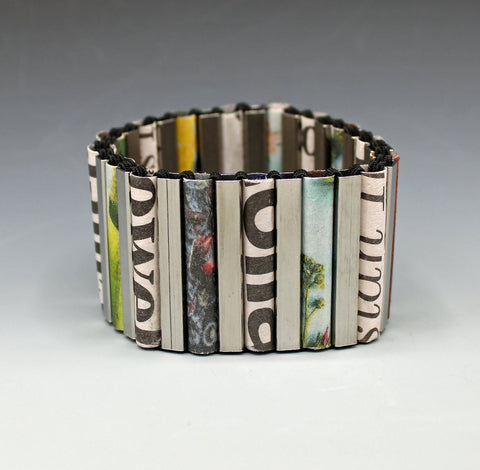 Recycled Newspaper Bracelet