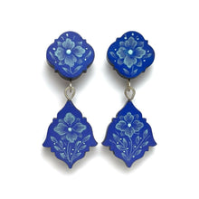  Lapis Flower Post Earrings - Christina Goodman