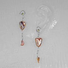  Fordite Drop Earrings - Clear Metals Inc.