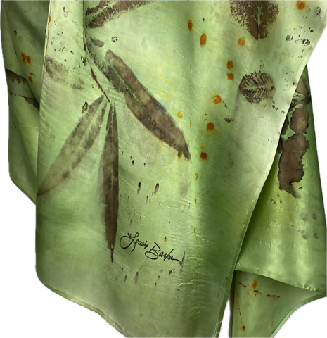 Brilliant Eco Printed Silk Satin Scarf/Shawl