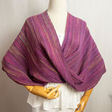  Eggplant Twist Shawl - Deborah Bryant Handwoven