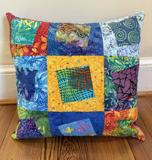  Dancing Squares Pillow - Cindy Grisdela Art Quilts