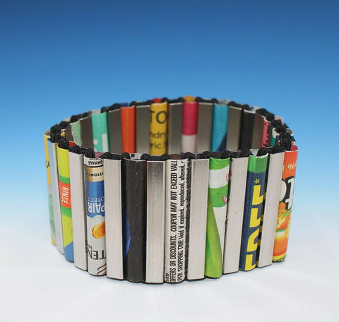 Recycled Newspaper Bracelet