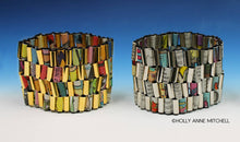  RECYCLED NEWSPAPER CUFF BRACELET - Holly Anne Mitchell Newspaper Jewelry