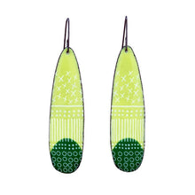  Green Dipped Glyph Earrings - Jenne Rayburn