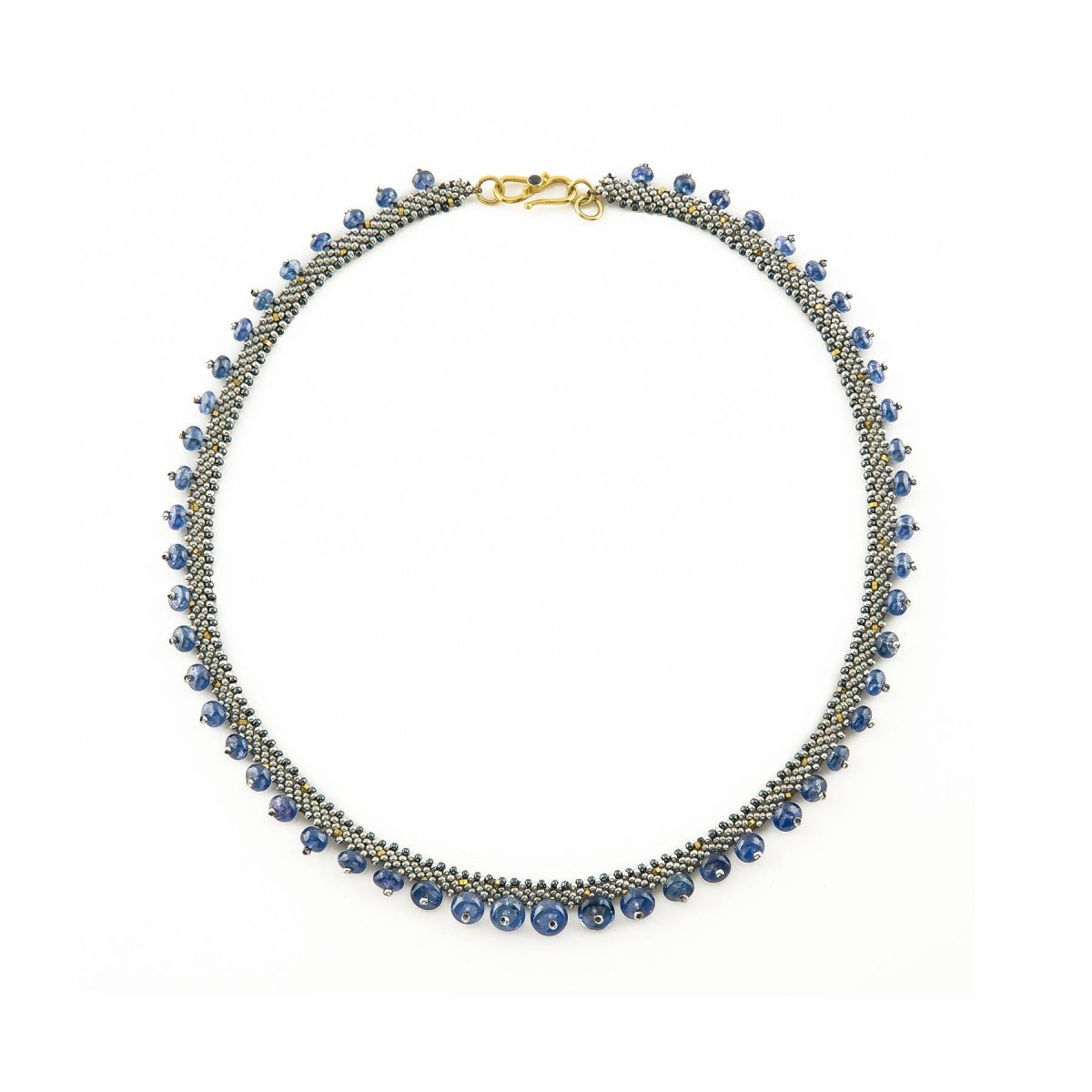 Blandine Necklace - Light Blue Sapphires