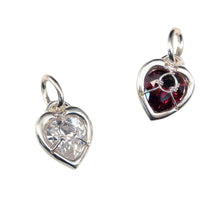  Heart in Bondage Charm - Clear Metals Inc.