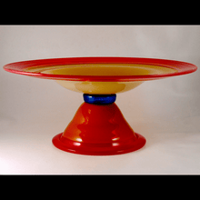  Blown Glass Incalmo Pedestal Bowl - Pizzichillo Gordon Glass