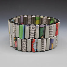  RECYCLED NEWSPAPER BRACELET - Holly Anne Mitchell Newspaper Jewelry