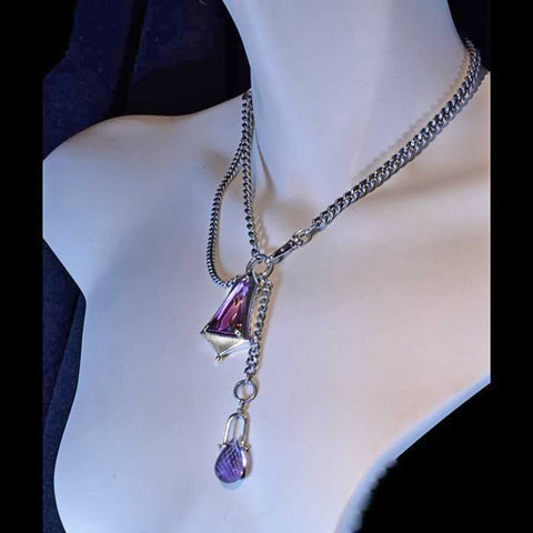 Ametrine Asymmetrical Necklace