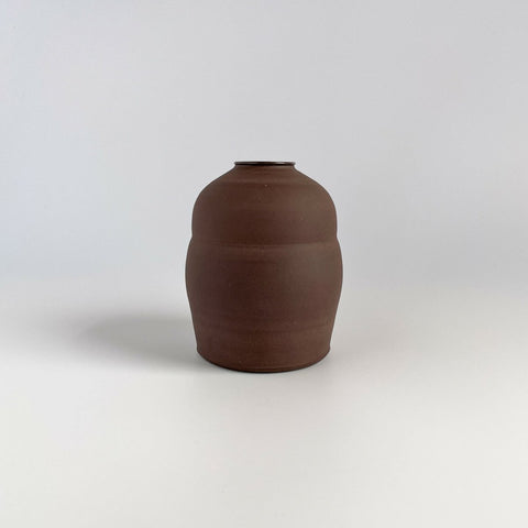 Coffee Clay Bud Vase