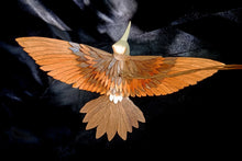  Handcrafted 3D Wood Veneer Hummingbird - Flight Patterns