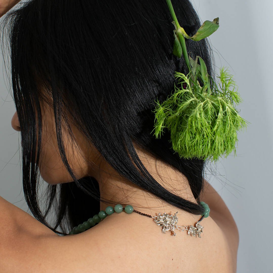 Aventurine Necklace with Moss Clasp