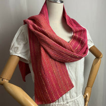  Pink Tulips Scarf - Deborah Bryant Handwoven