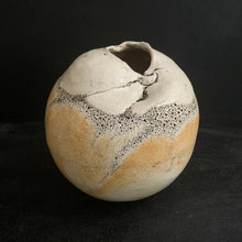  Small Textured Vessel 1 - Clay & Green Tea