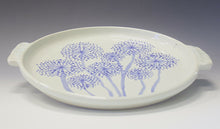  Large Dandelion Motif Platter with Handles - Peggy Quinn Clay Studio