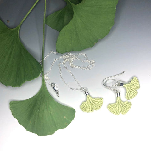 Gingko Earrings & Necklace