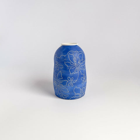 Blue Paisley Bud Vase