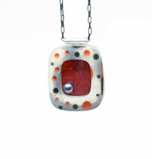  Resin Red Portrait Pendant - aKresse Jewelry Design