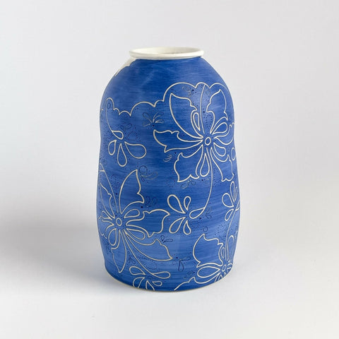 Blue Paisley Bud Vase