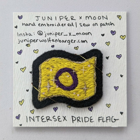 Hand Embroidered Pride Broaches and Patches