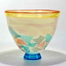  Blown Glass Bowl, Watercolor Series - Pizzichillo Gordon Glass