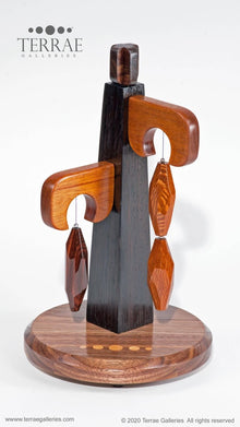  Wood Crystal® Sculpture 111 Wenge Post - Terrae Galleries