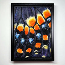  Black Swallowtail Butterfly Wing Needle Felted Wool Painting - Dani Ives Fiber Artist