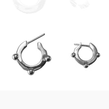  3-Ball Hoop Earrings