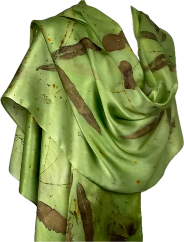 Brilliant Eco Printed Silk Satin Scarf/Shawl