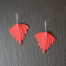  Dragonfly Earrings - small - red - made from recycled plastics - Charity Ridpath