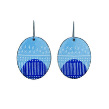  Blue Dipped Glyph Earrings - Jenne Rayburn