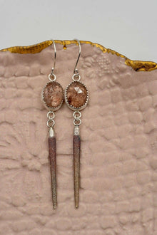  Strawberry Quartz Earrings - Deodata Design