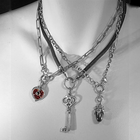 Heart in Bondage Charm