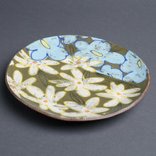  Serving Plate with Flowers - Deb Sullivan Pottery