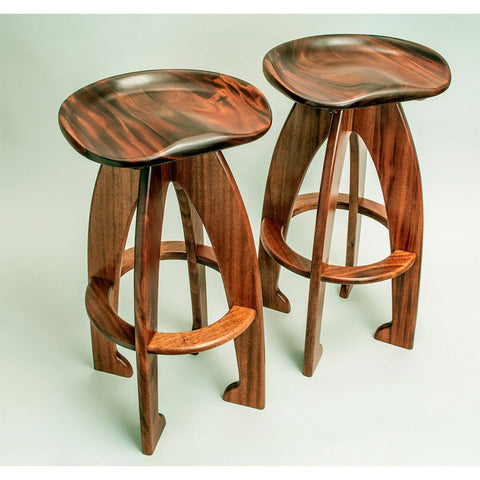 African Mahogany Barstools