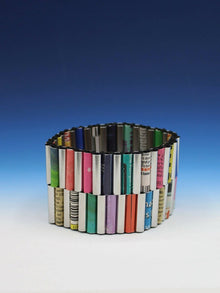  RECYCLED NEWSPAPER CUFF BRACELET - Holly Anne Mitchell Newspaper Jewelry