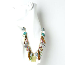  Colorful Statement CHARM Necklace with Minerals and Beads - Pauletta Brooks Wearable Art