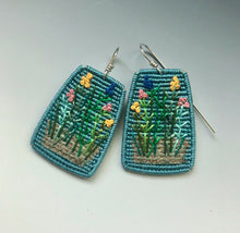  Knotted River Blue Botanical Garden Earrings - Blue Quail Design