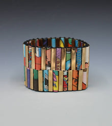  Recycled Newspaper Bracelet - Holly Anne Mitchell Newspaper Jewelry