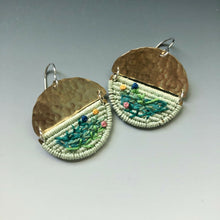  Knotted Pistachio Botanical Slice Earrings - Blue Quail Design