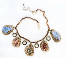  Gemstone Necklace with BARYTE, OLMIITE, VANADINTE and CELESTITE - Pauletta Brooks Wearable Art